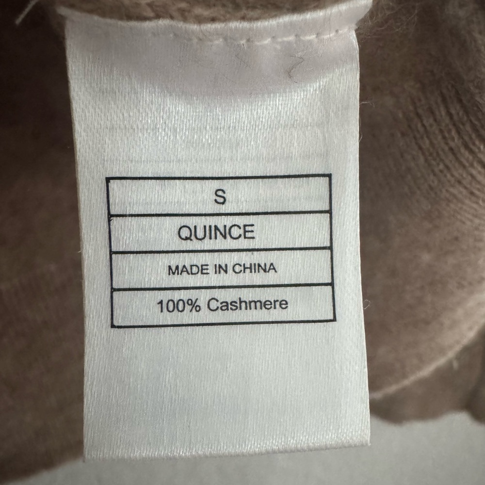 Quince | Small | tan Mongolian cashmere crew neck cashmere sweater - Picture 6 of 9